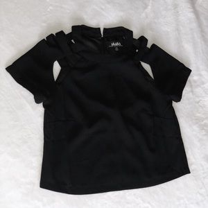 Nordstrom Black Cutout Top
